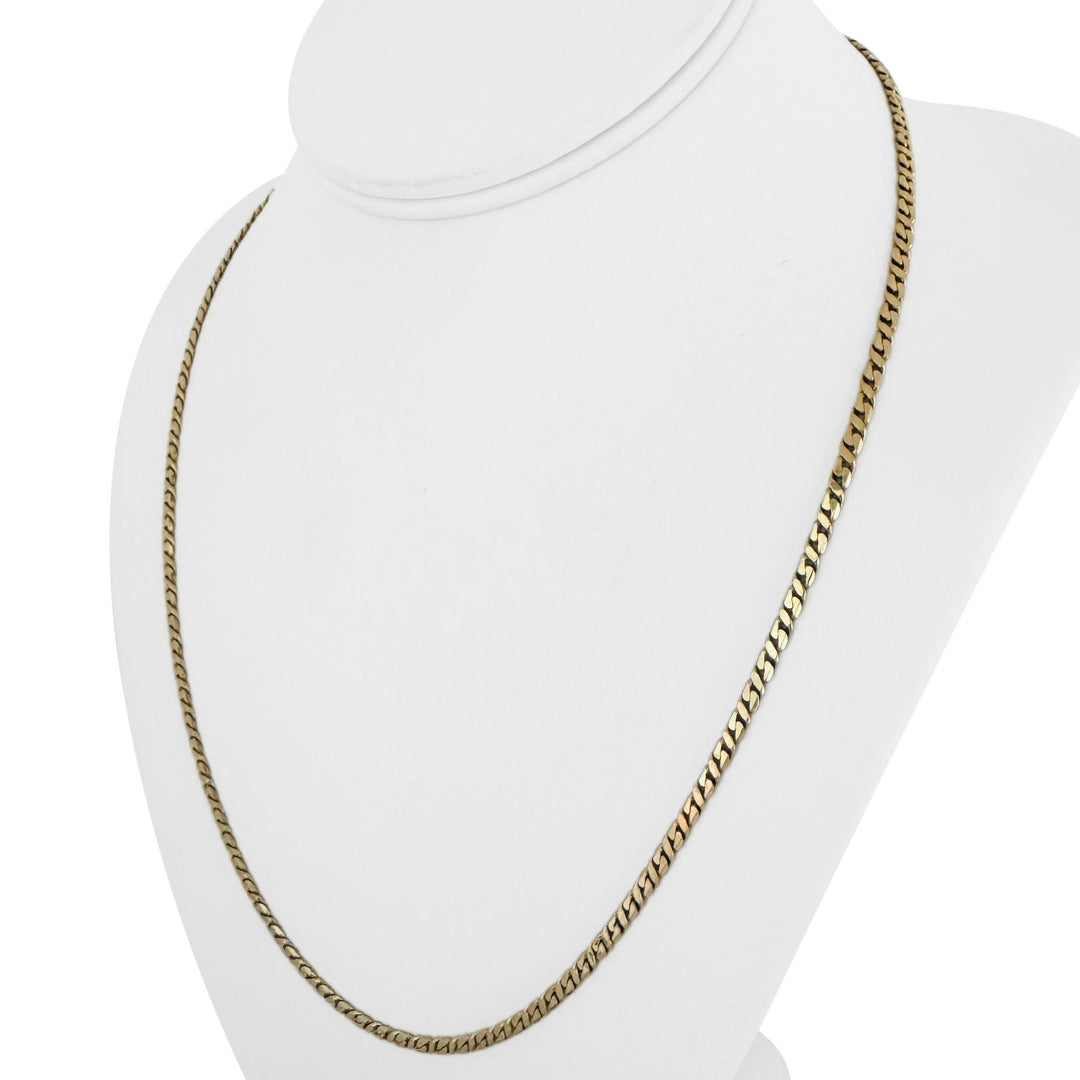 14k Yellow Gold 14.6g Solid 3mm Fancy Link Chain Necklace 21"