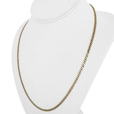 14k Yellow Gold 14.6g Solid 3mm Fancy Link Chain Necklace 21"