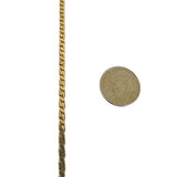 14k Yellow Gold 14.6g Solid 3mm Fancy Link Chain Necklace 21"