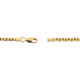 14k Yellow Gold 14.6g Solid 3mm Fancy Link Chain Necklace 21"