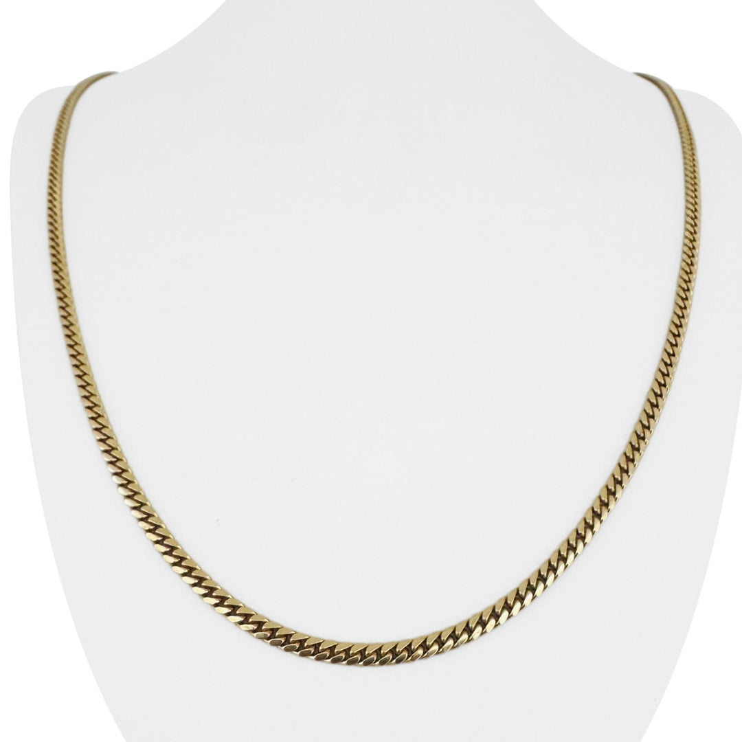 14k Yellow Gold 20.3g Solid 3.2mm Cuban Curb Link Chain Necklace 24"