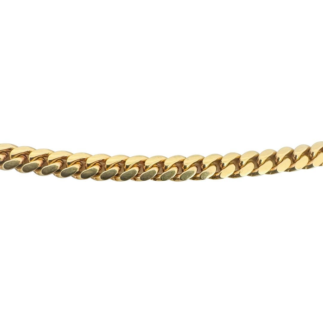 14k Yellow Gold 20.3g Solid 3.2mm Cuban Curb Link Chain Necklace 24"