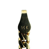 14k Yellow Gold 20.3g Solid 3.2mm Cuban Curb Link Chain Necklace 24"