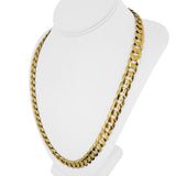 10k Yellow Gold 72.7g Solid Heavy 11mm Curb Link Chain Necklace 24"
