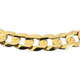 10k Yellow Gold 72.7g Solid Heavy 11mm Curb Link Chain Necklace 24"