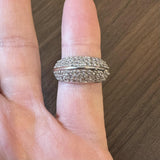 14k White Gold and 1.68cttw VS Diamond Ladies Ring Size 7