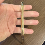 14k Yellow Gold 15.3g Solid Ladies 8mm Omega Link Bracelet 7"