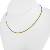 24k Pure Yellow Gold 5.8g Solid Thin 1.8mm Curb Link Chain Necklace 15"