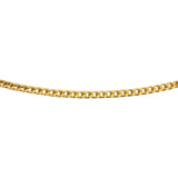 24k Pure Yellow Gold 5.8g Solid Thin 1.8mm Curb Link Chain Necklace 15"