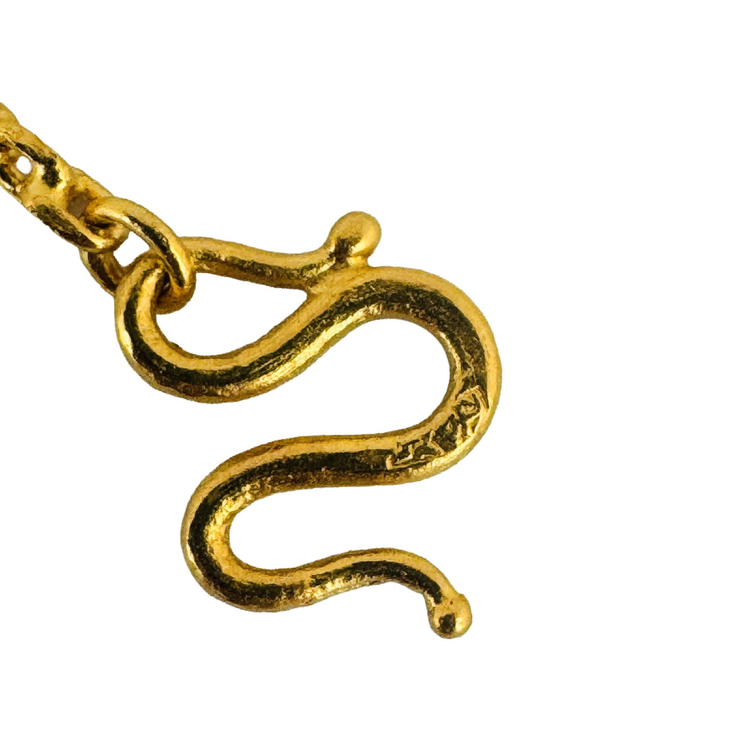 24k Pure Yellow Gold 19.6g Solid Heavy 2.8mm Cable Bar Link Chain Necklace 19"