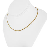 24k Pure Yellow Gold 7g Solid Thin 1.8mm Curb Link Chain Necklace 16"