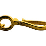 22k Yellow Gold 17.8g Ladies Graduated Fancy Ball Link Necklace 16"