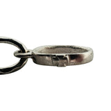 18k White Gold 27g Solid Heavy 6mm Hammered Oval Link Chain Necklace 21"