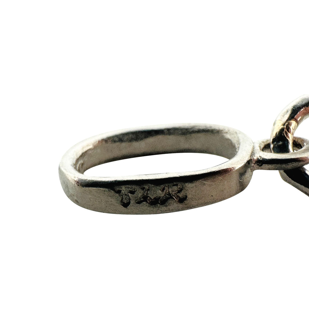 18k White Gold 27g Solid Heavy 6mm Hammered Oval Link Chain Necklace 21"