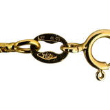 18k Yellow Gold 9.2g Vintage Ladies Box Link Ball Station Necklace Italy 24"