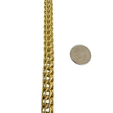 18k Yellow Gold 25.7g Thick Squared 9mm Fancy Link Bracelet 8.5"