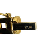 18k Yellow Gold 12.2g Milor Polished 6mm Fancy Link Bracelet Italy 8"