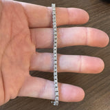 14k White Gold and 1cttw Diamond 11.2g Ladies Tennis Bracelet 7"