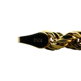 14k Yellow Gold 10.6g Hollow Diamond Cut 4mm Rope Chain Necklace Italy 18"