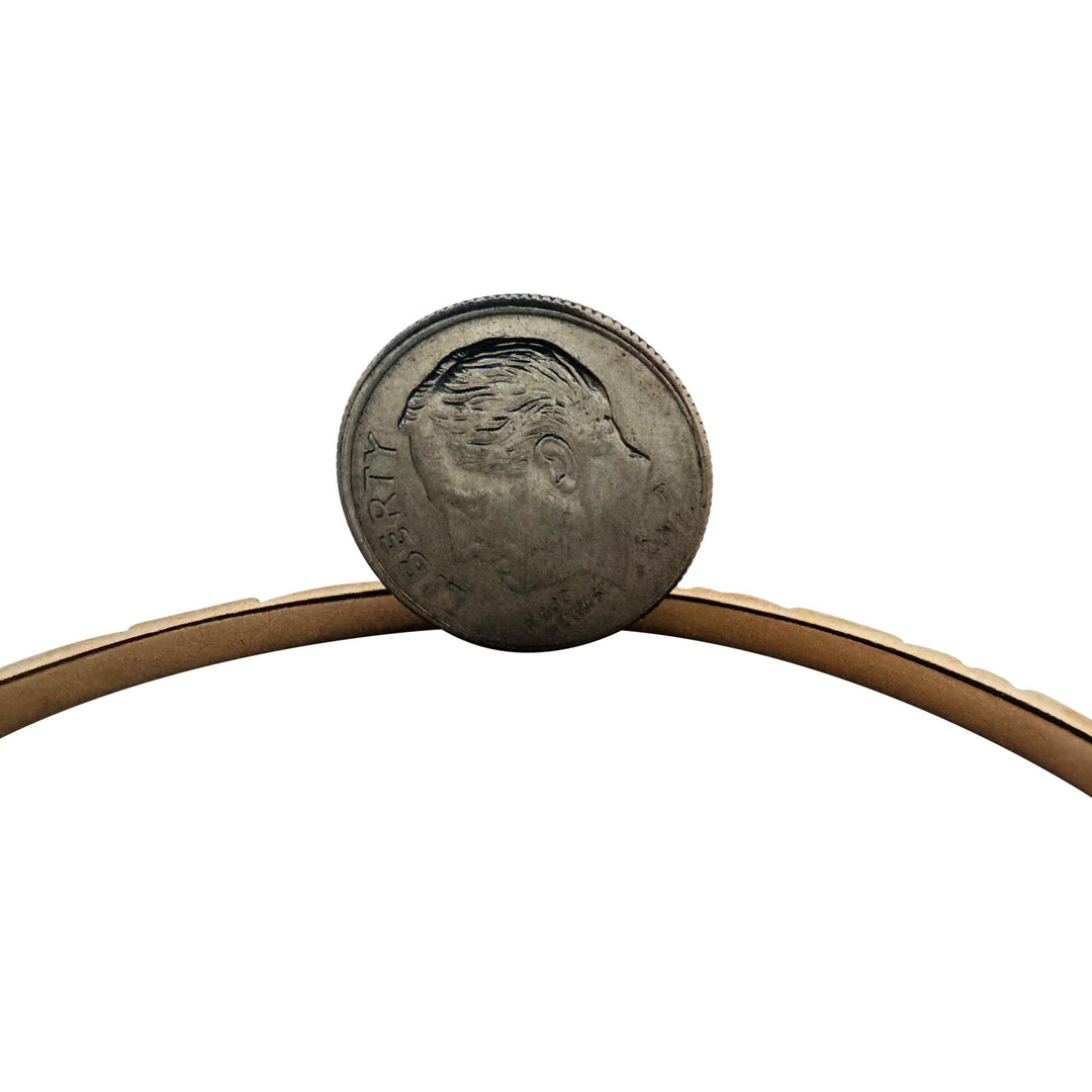 14k Yellow Gold 9.6g Solid Vintage 3mm Bangle Bracelet 7.5"