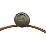 14k Yellow Gold 9.6g Solid Vintage 3mm Bangle Bracelet 7.5"