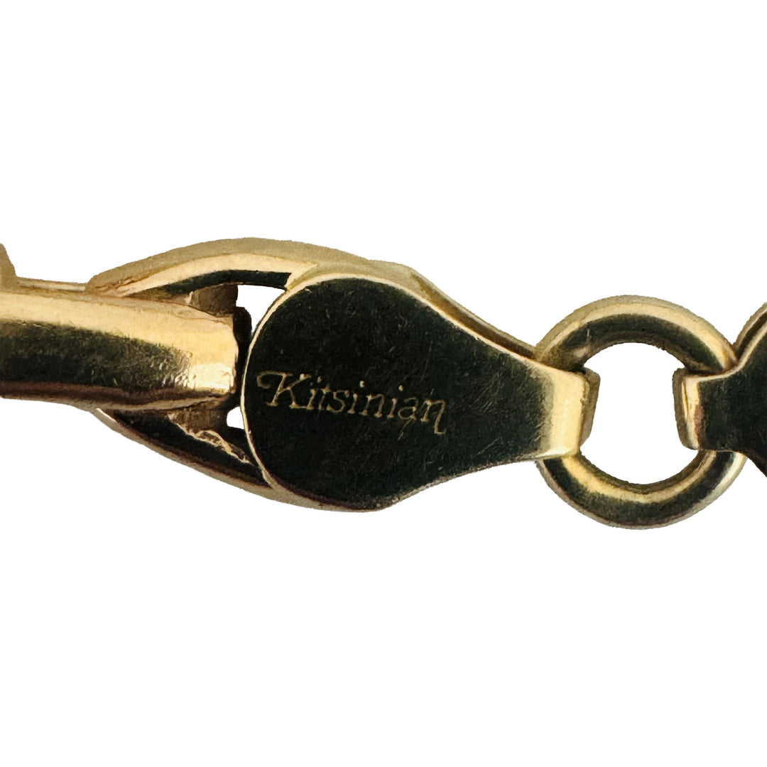 14k Yellow Gold 19g Solid Heavy 5mm Fancy Link Bracelet 7.25"