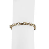 14k Yellow Gold 19g Solid Heavy 5mm Fancy Link Bracelet 7.25"