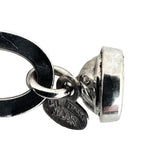 14k White Gold 4.7g Hollow Milor 7mm Fancy Cable Link Bracelet Italy 7.25"