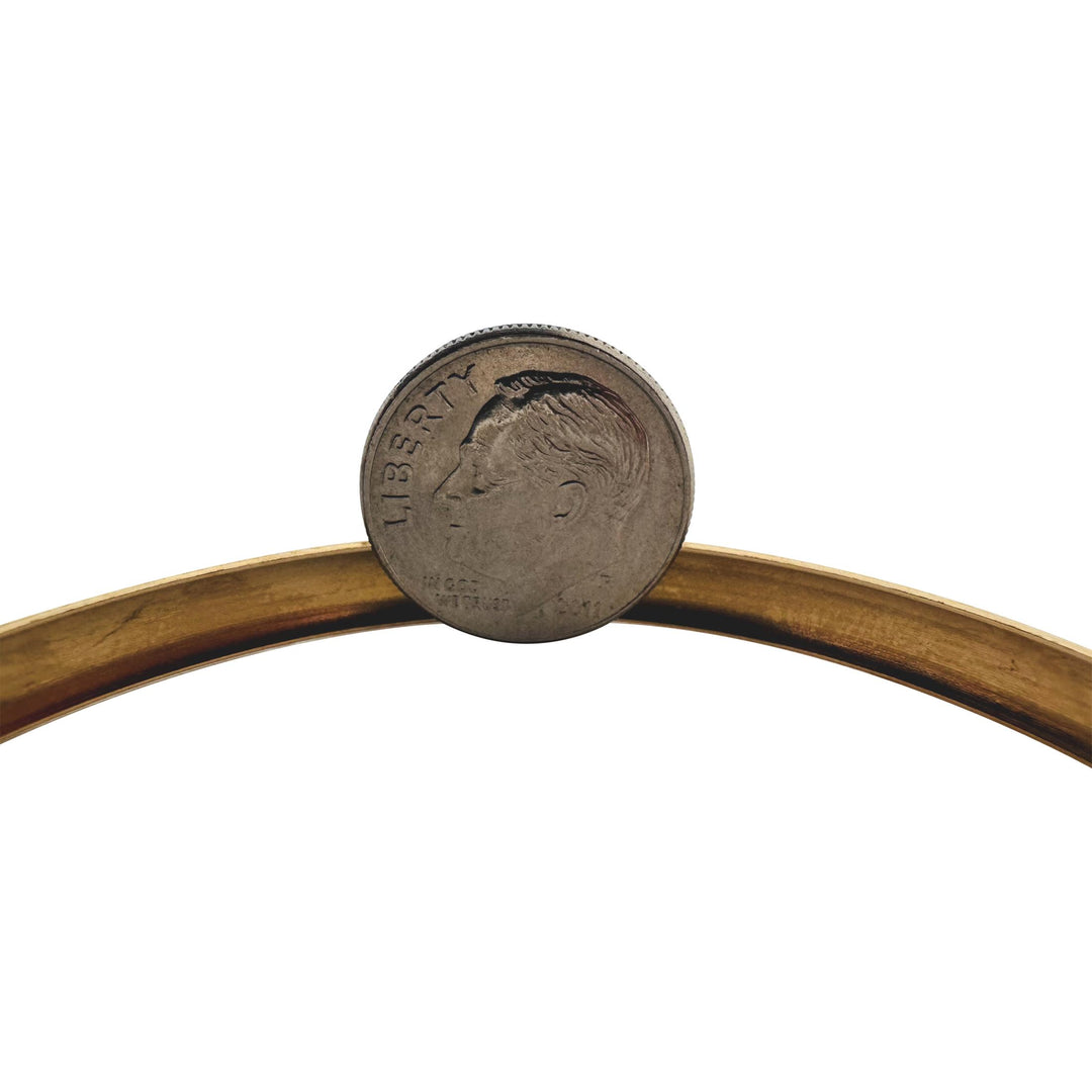 18k Yellow Gold 11.8g Solid Vintage 6mm Diamond Cut Bangle Bracelet 8.5"