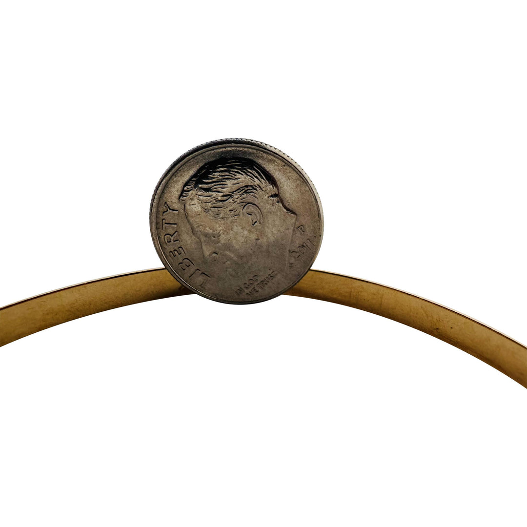 Pair of 18k Yellow Gold 16.7g Solid Vintage Diamond Cut Bangle Bracelets 7.75"