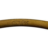 Pair of 18k Yellow Gold 16.7g Solid Vintage Diamond Cut Bangle Bracelets 7.75"