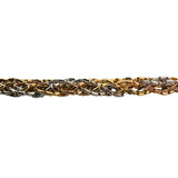 18k Yellow White and Rose Gold 16.3g Solid UnoAErre Woven Bracelet Italy 7.5"