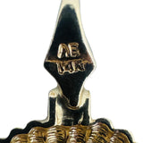 14k Yellow Gold 19.6g Diamond Cut Beach Ocean Charm Link Bracelet 7"