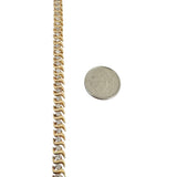 14k Yellow Gold and 2cttw Diamond S Link Tennis Bracelet 7"
