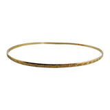 14k Yellow Gold 4.3g Solid Thin 2mm Ladies Round Bangle Bracelet 8.5"