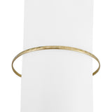 14k Yellow Gold 4.3g Solid Thin 2mm Ladies Round Bangle Bracelet 8.5"
