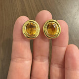 Tiffany & Co. Paloma Picasso 18k Yellow Gold and Citrine Earrings