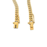 18k Yellow Gold 26.7g Solid Heavy 7mm Ladies Cuban Link Bracelet 7.25"