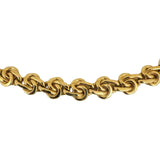 14k Yellow Gold 29.3g Heavy Ladies 9.5mm Fancy Link Necklace Italy 17"