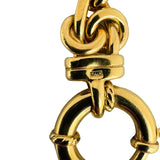 14k Yellow Gold 29.3g Heavy Ladies 9.5mm Fancy Link Necklace Italy 17"