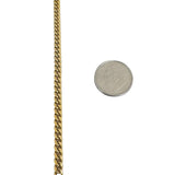 18k Yellow Gold 21.4g Solid 3.5mm Cuban Link Chain Necklace 18"