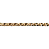19k Portuguese Yellow Gold 20g Solid 6.5mm Double Curb Link Bracelet 7"