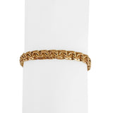 19k Portuguese Yellow Gold 20g Solid 6.5mm Double Curb Link Bracelet 7"