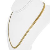 14k Yellow Gold 22.4g Solid Thick 4mm Herringbone Link Chain Necklace 19.5"