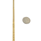14k Yellow Gold 22.4g Solid Thick 4mm Herringbone Link Chain Necklace 19.5"