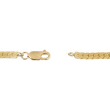 14k Yellow Gold 22.4g Solid Thick 4mm Herringbone Link Chain Necklace 19.5"