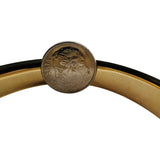 14k Yellow Gold 11.3g Ladies 11mm Fancy Design Bangle Bracelet 7"