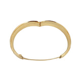14k Yellow Gold 11.3g Ladies 11mm Fancy Design Bangle Bracelet 7"