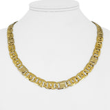 18k Yellow Gold 56.5g Solid 8.5mm Fancy Gucci Link Chain Necklace Italy 19.5"