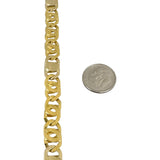 18k Yellow Gold 56.5g Solid 8.5mm Fancy Gucci Link Chain Necklace Italy 19.5"